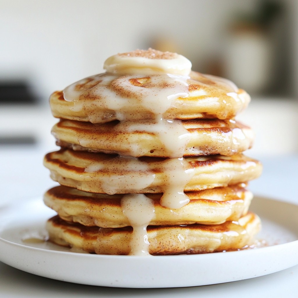 Cinnamon Roll Pancakes Delightful Breakfast Treat