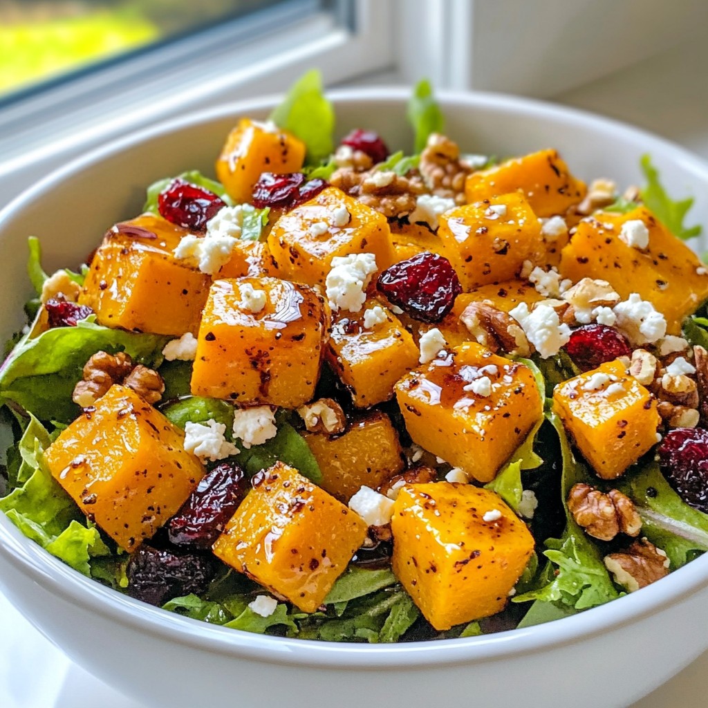 Roasted Butternut Squash Salad Fresh and Flavorful Dish