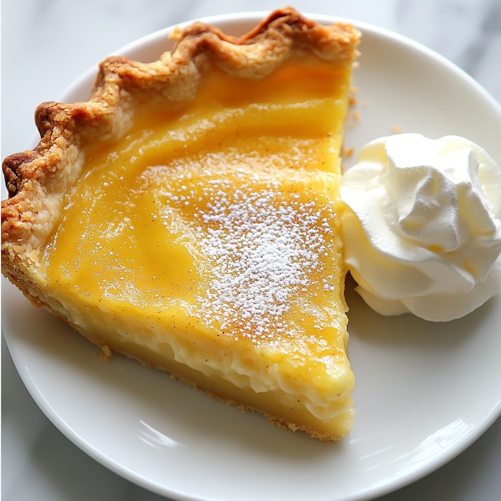 Old-Fashioned Southern Buttermilk Pie with Nutmeg Recipe