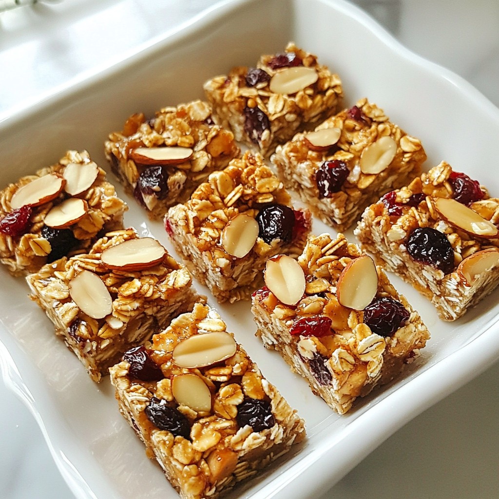 Cherry Almond Granola Bars Tasty and Healthy Snack