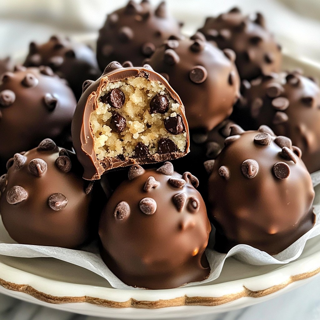 Chocolate Chip Cookie Dough Truffles Dreamy Delight