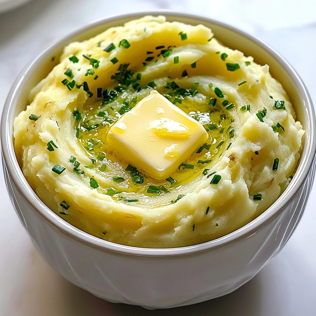 Grandma's Creamy Garlic and Chive Mashed Potatoes Delight