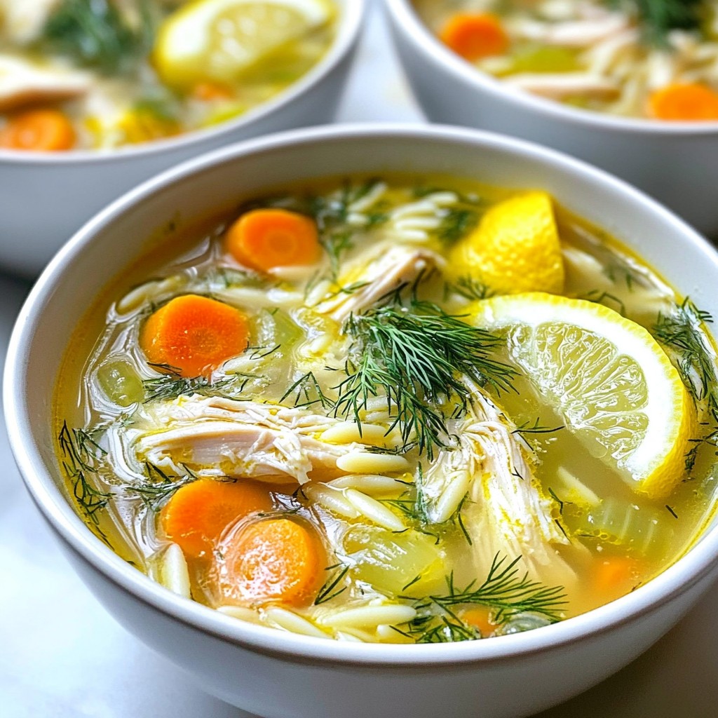 Greek Lemon Chicken Soup Comforting and Simple Recipe