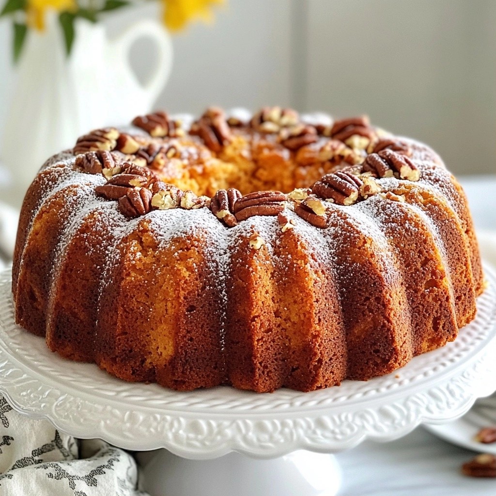 Old-Fashioned Southern Brown Sugar Pound Cake Delight
