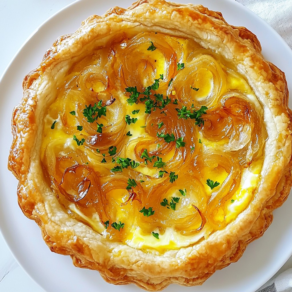 Caramelized Onion Gruyere Tart Flavorful Savory Treat