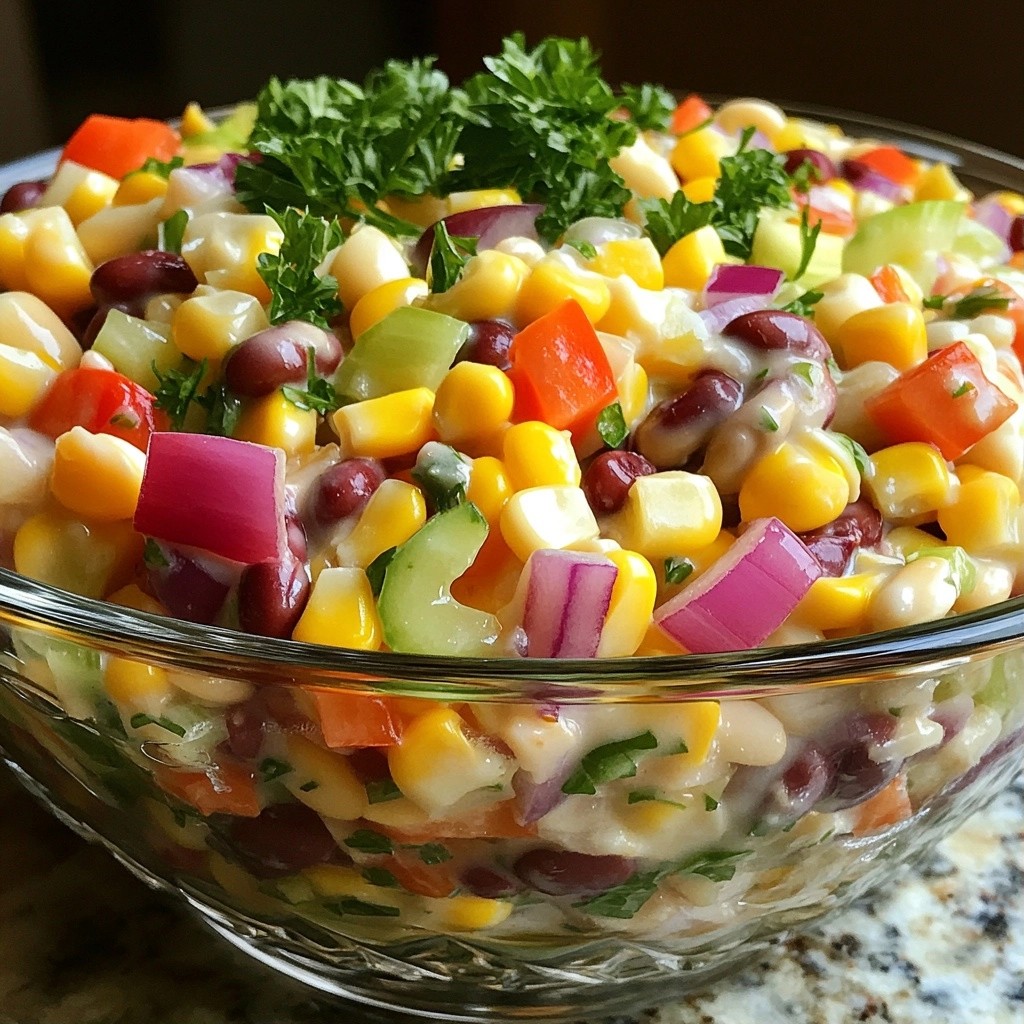 Grandma's Southern Creamy Red Bean Salad Delight