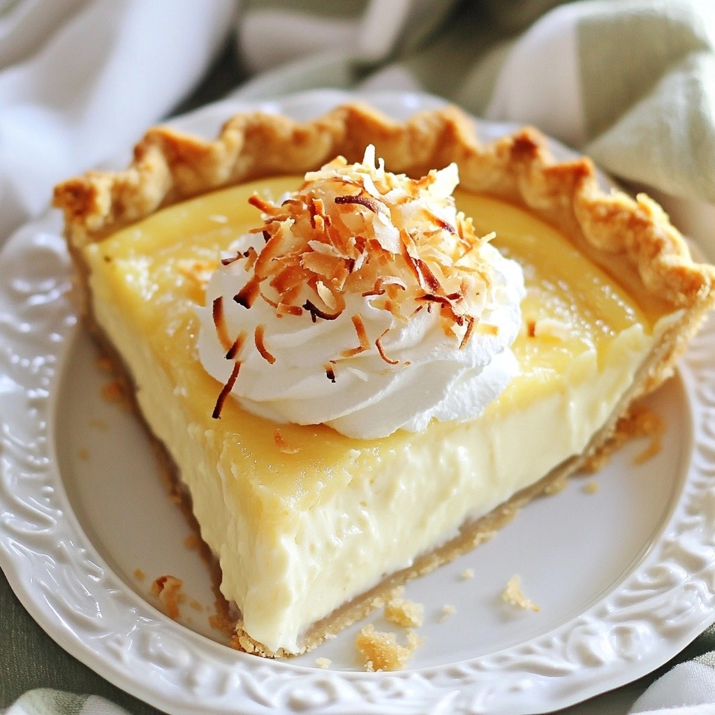Old-Fashioned Southern Coconut Custard Pie Delight