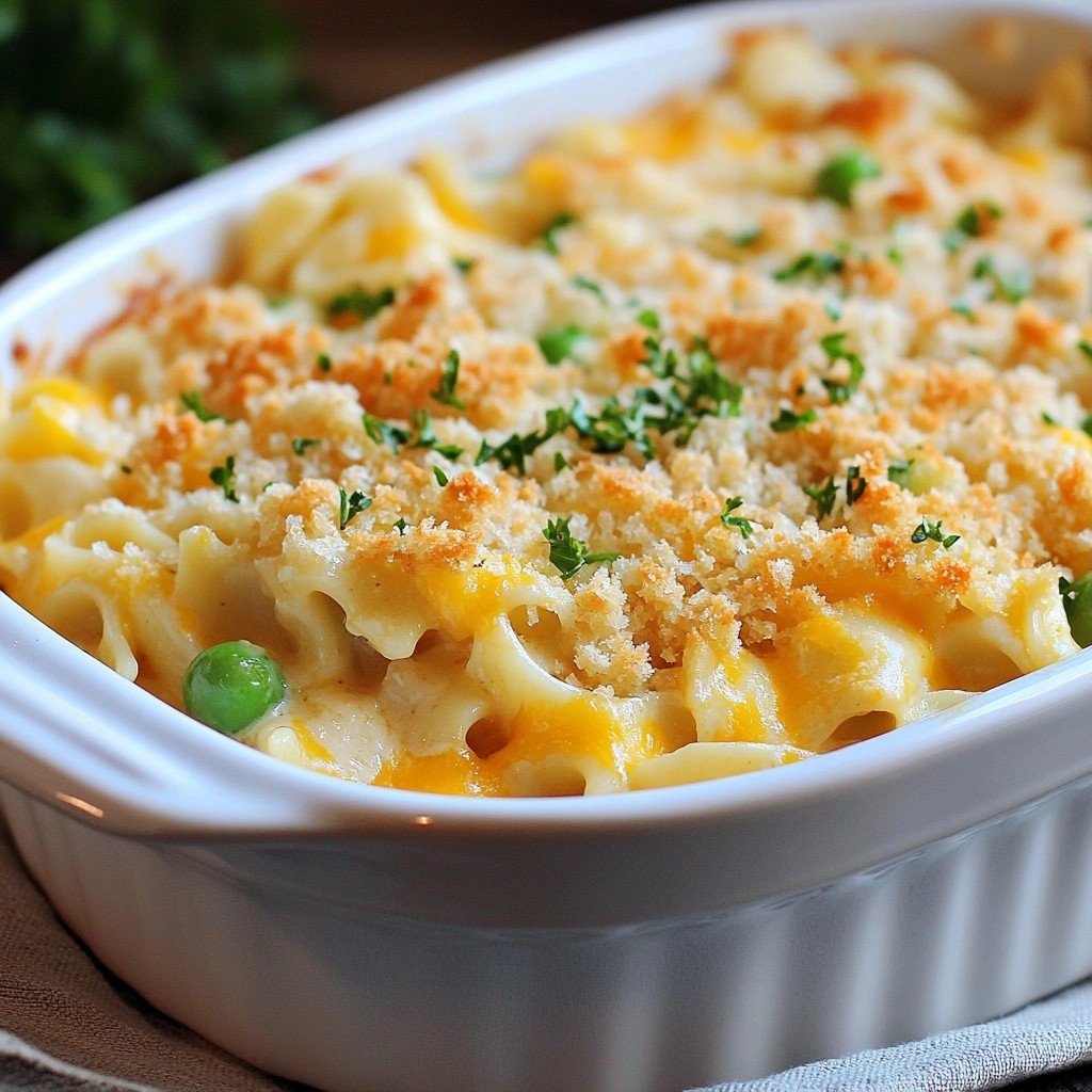 Creamy Old-Fashioned Chicken and Noodles Bake Bliss