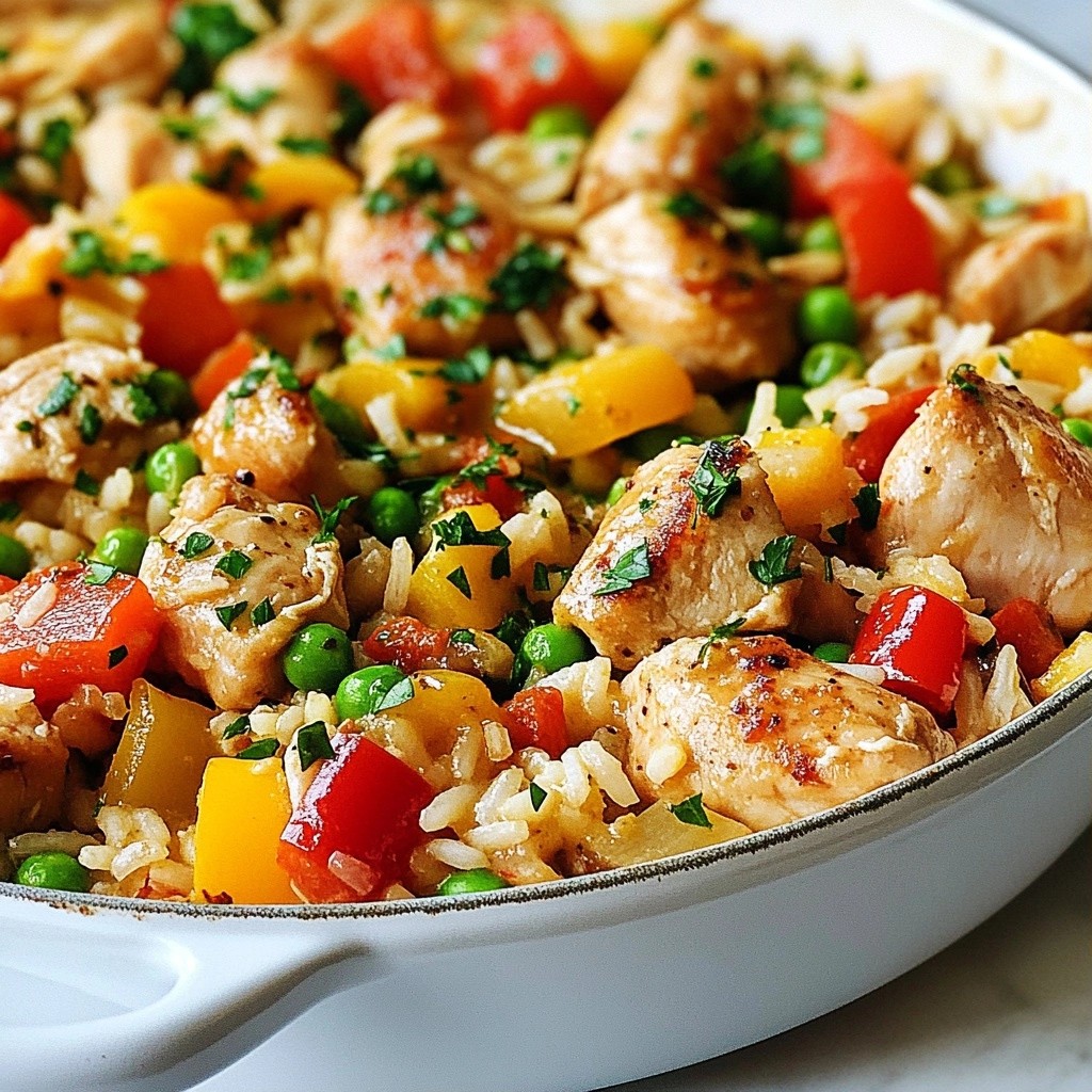 Savory Homestyle Chicken and Rice Skillet Delight