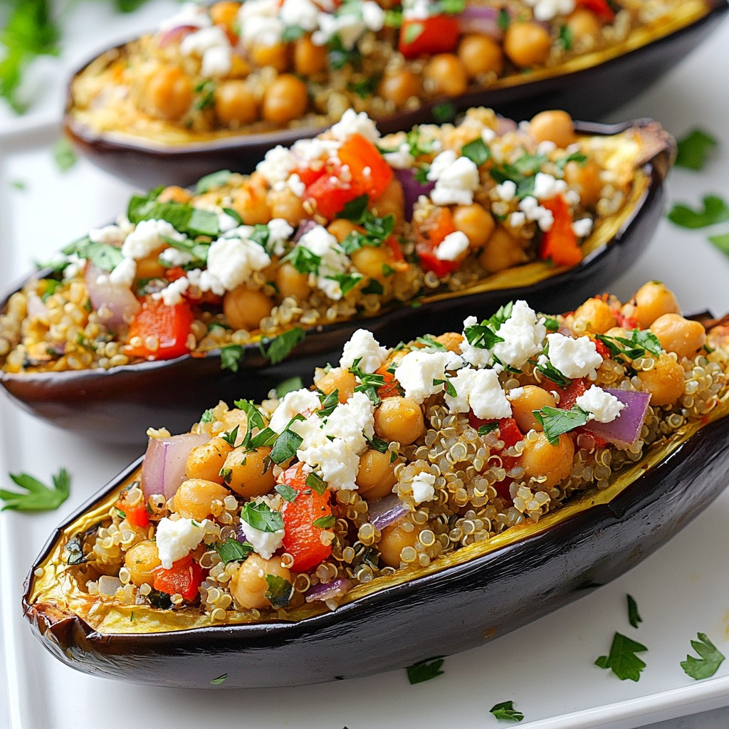 Quinoa Stuffed Eggplant Healthy and Flavorful Dish
