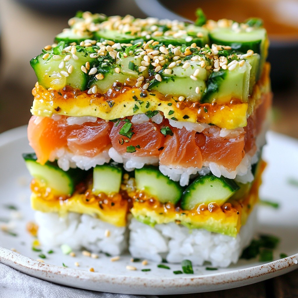 Spicy Tuna Sushi Stack Tasty and Easy Recipe Guide