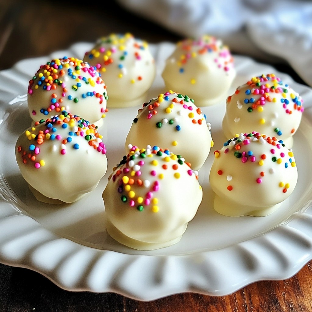 Funfetti Sugar Cookie Truffles Delightful and Sweet