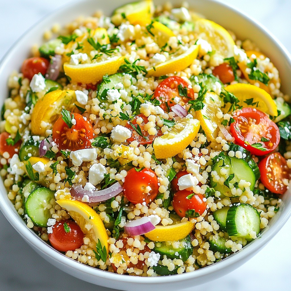 Lemon Herb Couscous Salad Fresh and Flavorful Recipe