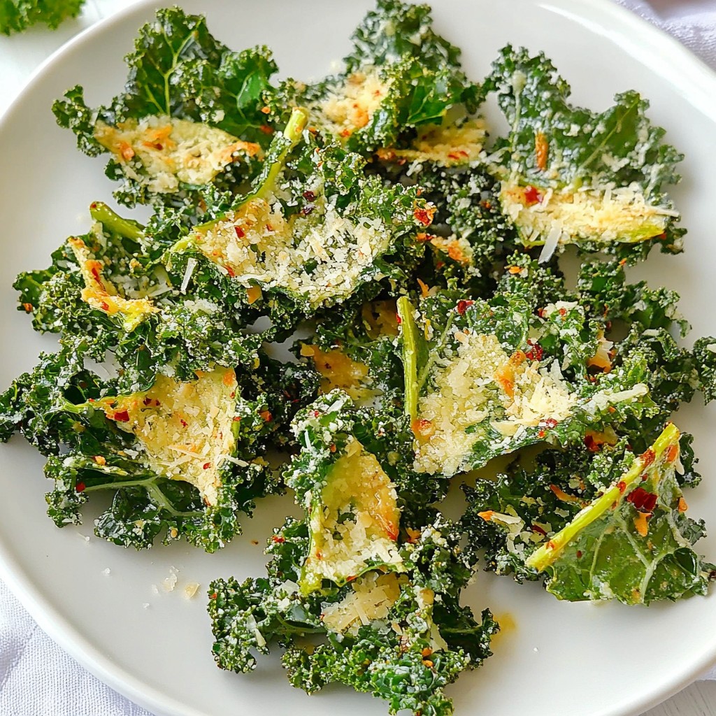 Garlic Parmesan Kale Chips Crunchy and Flavorful Snack