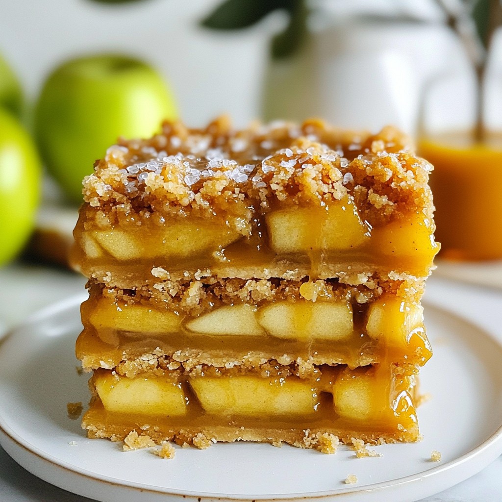 Salted Caramel Apple Pie Bars Delightful Dessert Treat