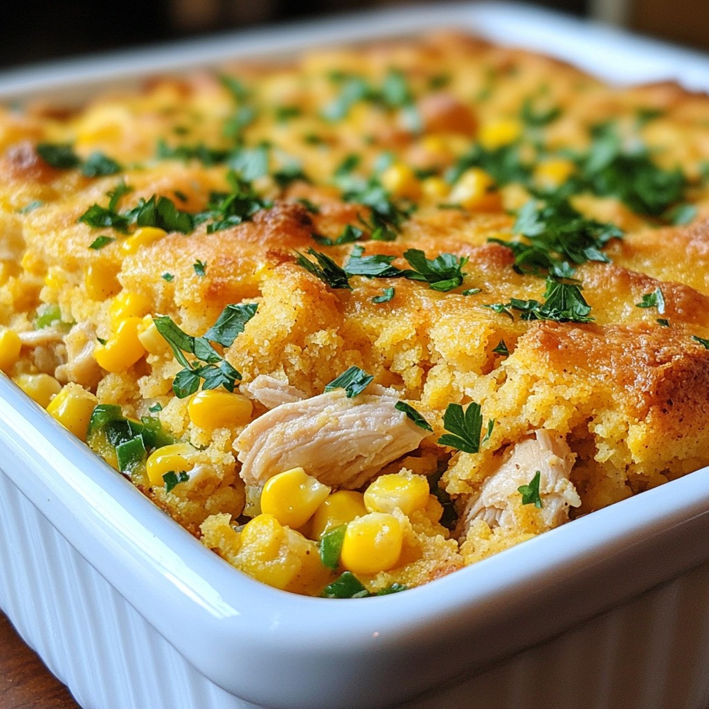 Southern Buttermilk Cornbread Chicken Bake Delight