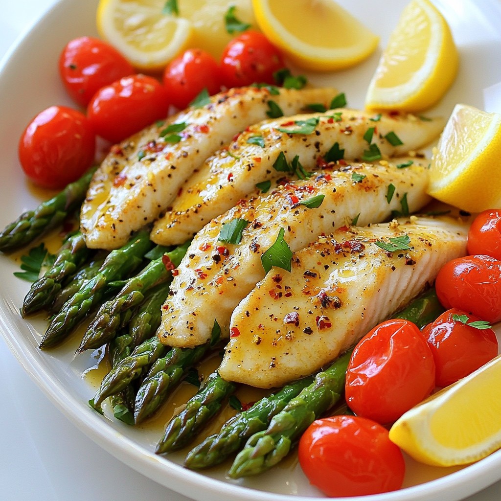Sheet Pan Lemon Garlic Tilapia Simple and Tasty Meal