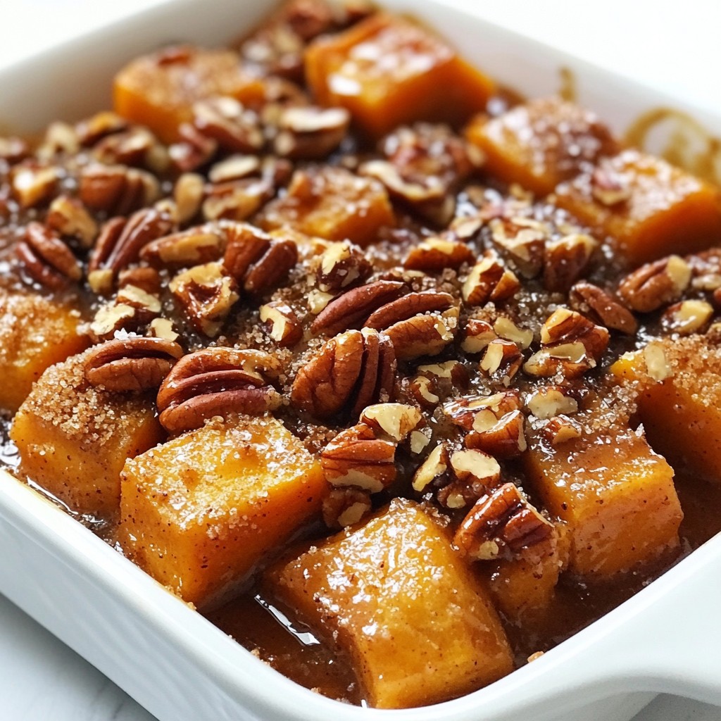 Candied Pecan Praline Yams Sweet and Simple Dish