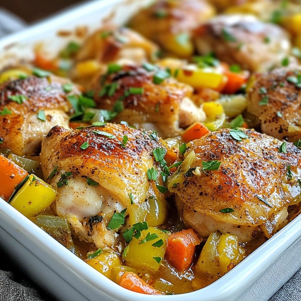 Savory Southern Chicken and Mixed Vegetable Bake Recipe