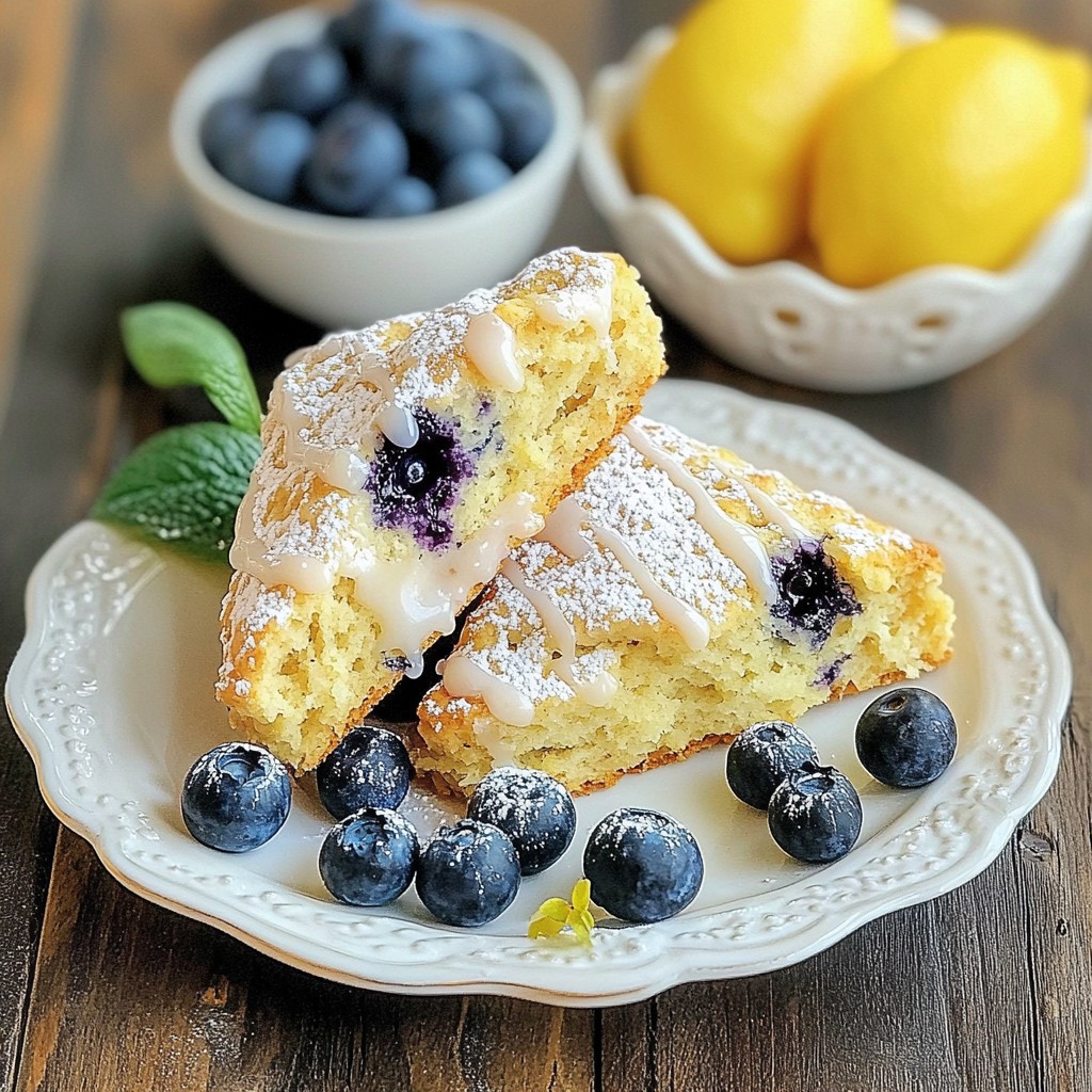 Lemon Blueberry Scones Delightful and Easy Recipe