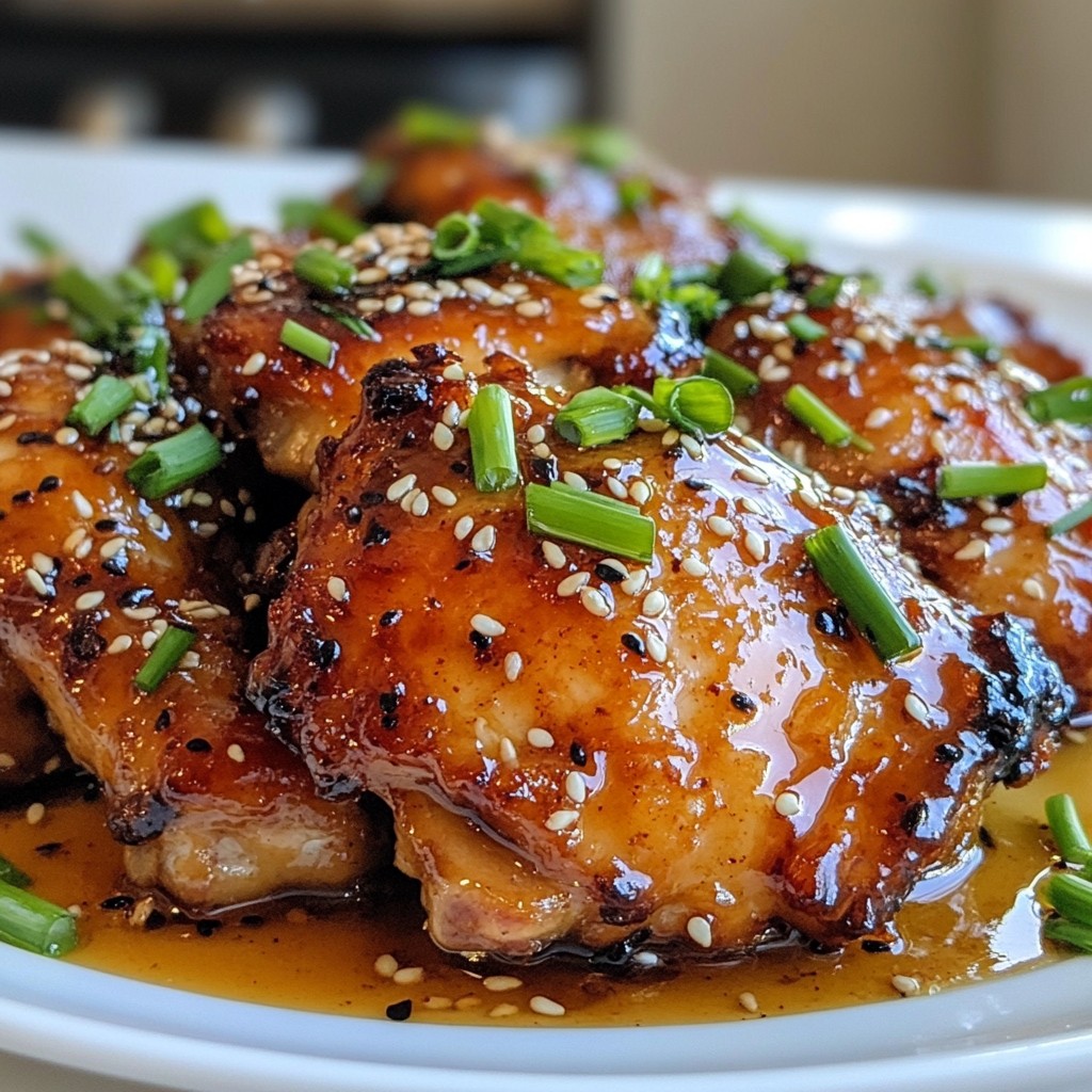 Sweet Soy Glazed Chicken Thighs Easy Flavorful Dish