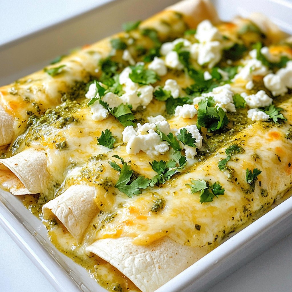 Salsa Verde Chicken Enchiladas Tasty and Simple Meal