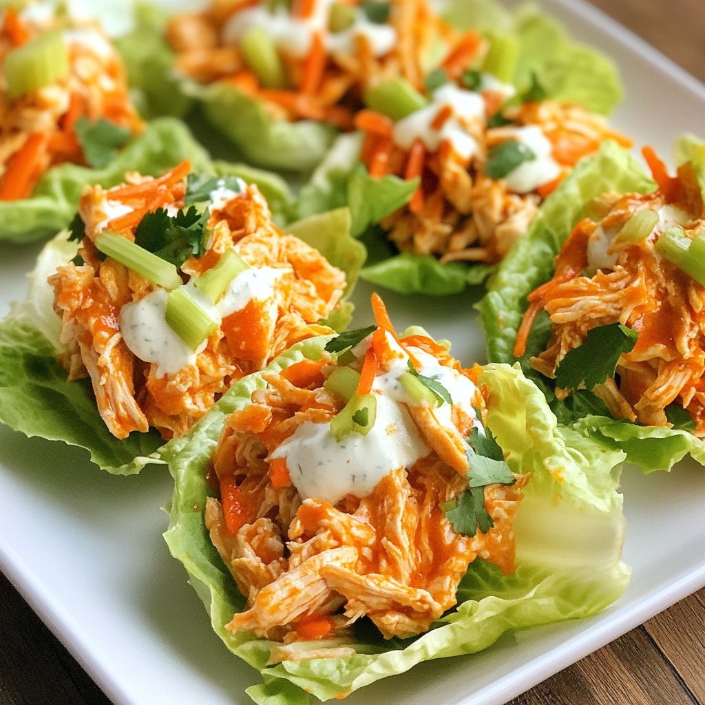 Buffalo Chicken Lettuce Wraps Quick and Tasty Dish