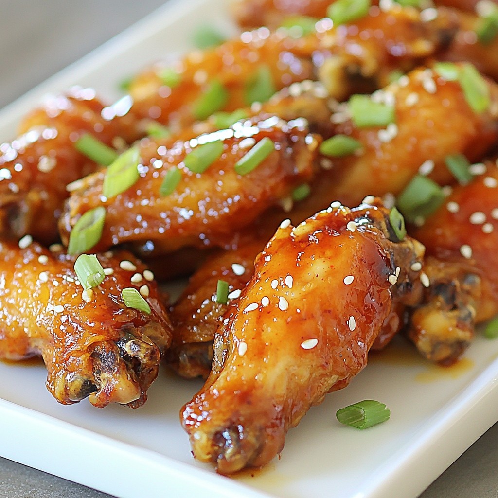 Honey Sriracha Chicken Wings Deliciously Spicy Treat