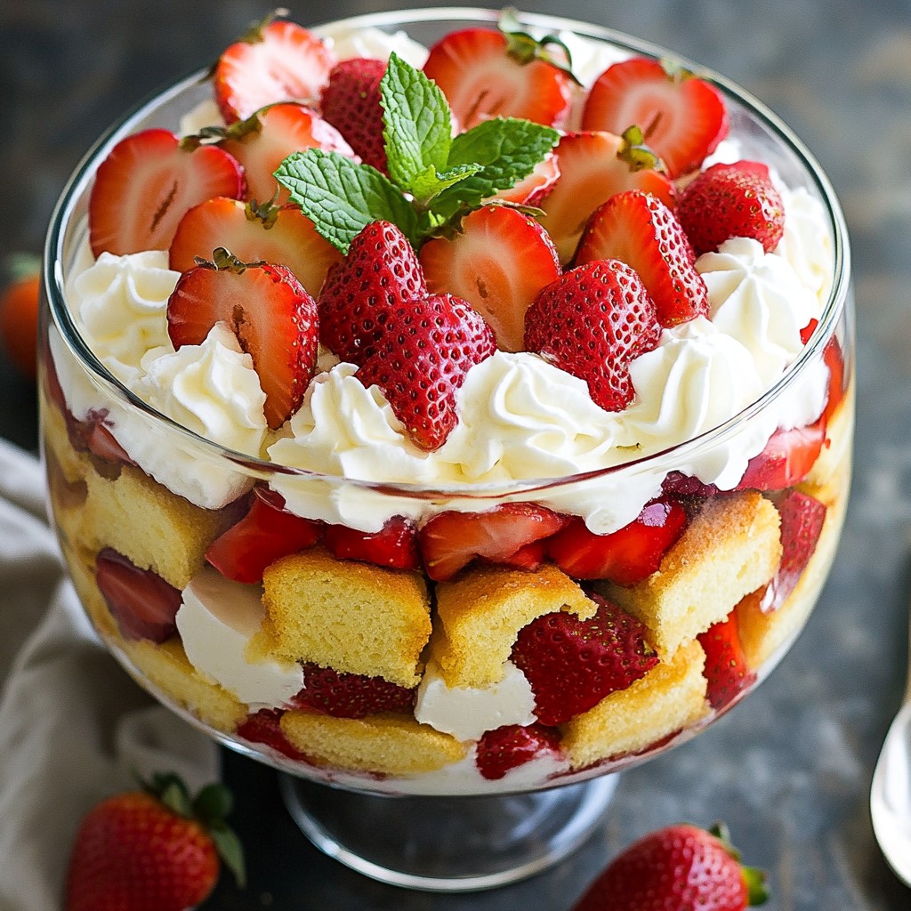 Strawberry Shortcake Trifle Easy Layered Delight