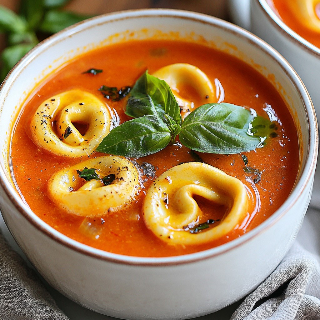Creamy Tomato Tortellini Soup Nourishing and Simple Meal