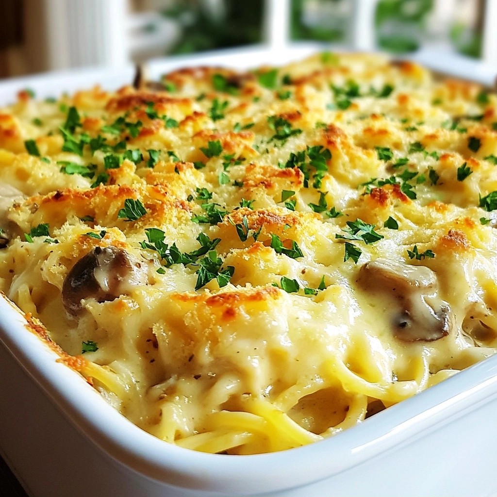 Savory Homestyle Turkey Tetrazzini Casserole Delight