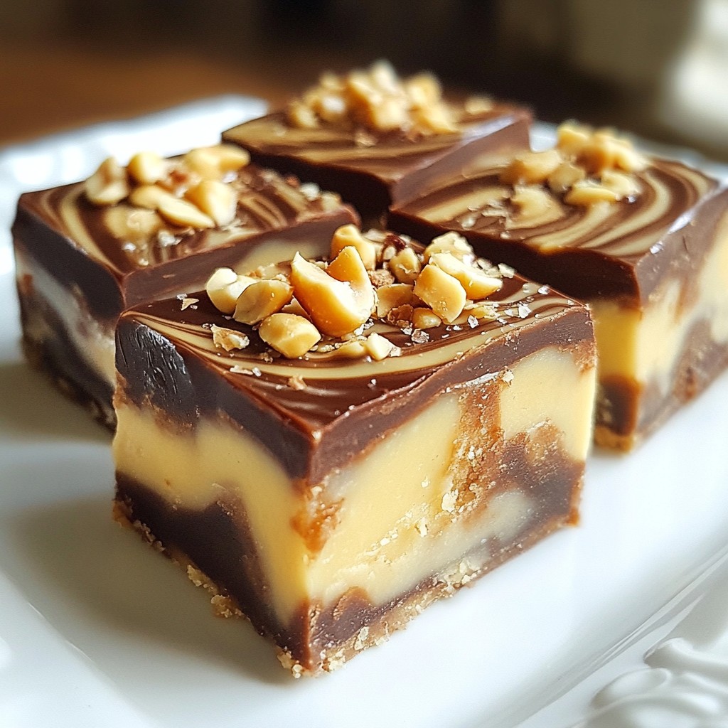 Peanut Butter Chocolate Swirl Fudge Delightful Treat
