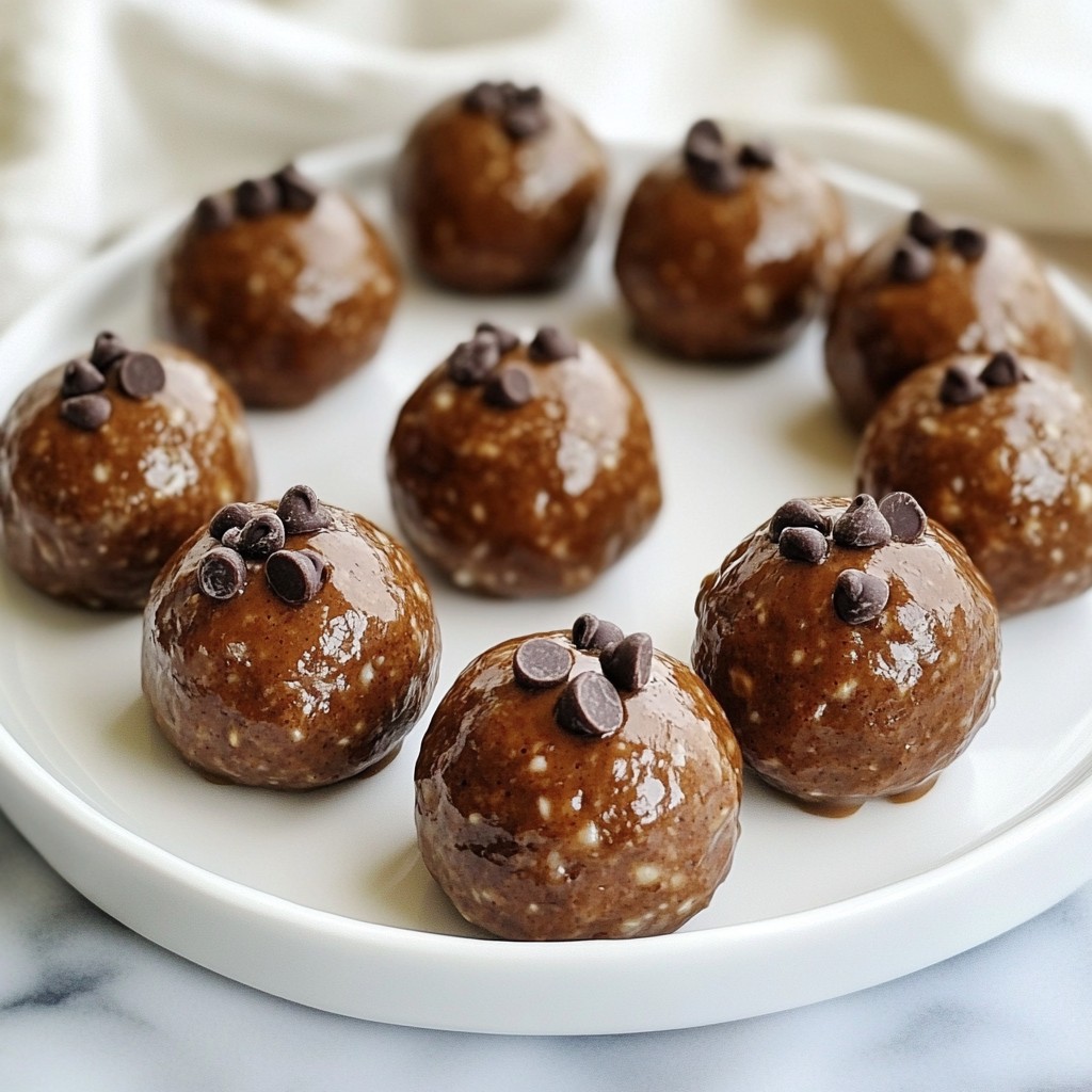 Peanut Butter Chocolate Protein Balls Nutritious Snack