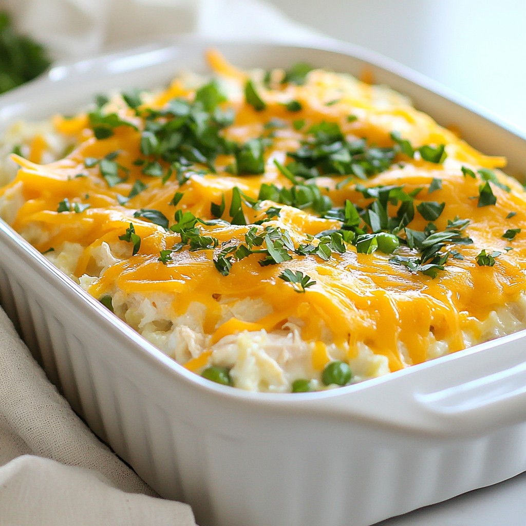 Creamy Homestyle Chicken and Rice Casserole Delight