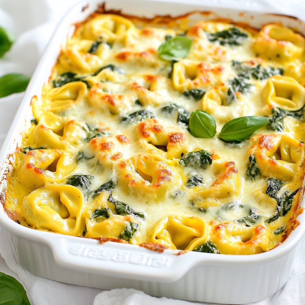 Creamy Spinach Tortellini Bake Flavorful Comfort Dish