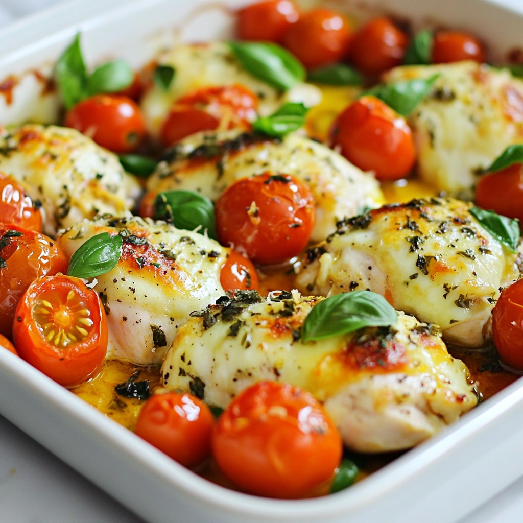 Hearty Homestyle Tomato and Basil Chicken Bake Recipe