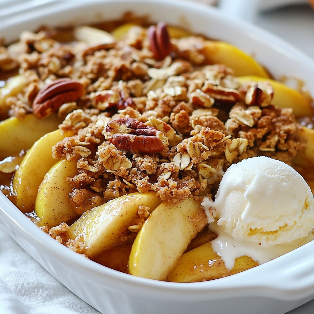 Old-Fashioned Southern Apple Crisp with Cinnamon Delight
