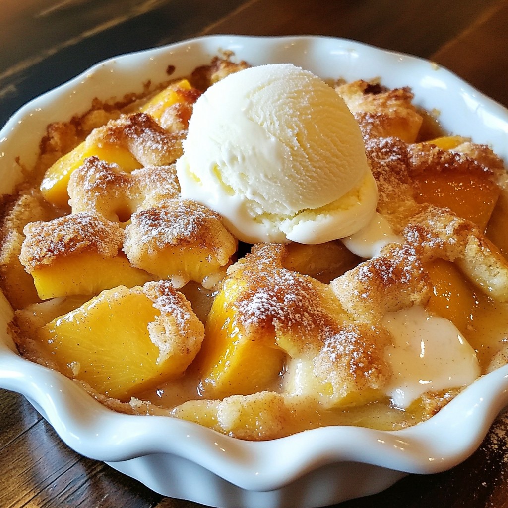Classic Southern Peach Cobbler Easy Family Recipe