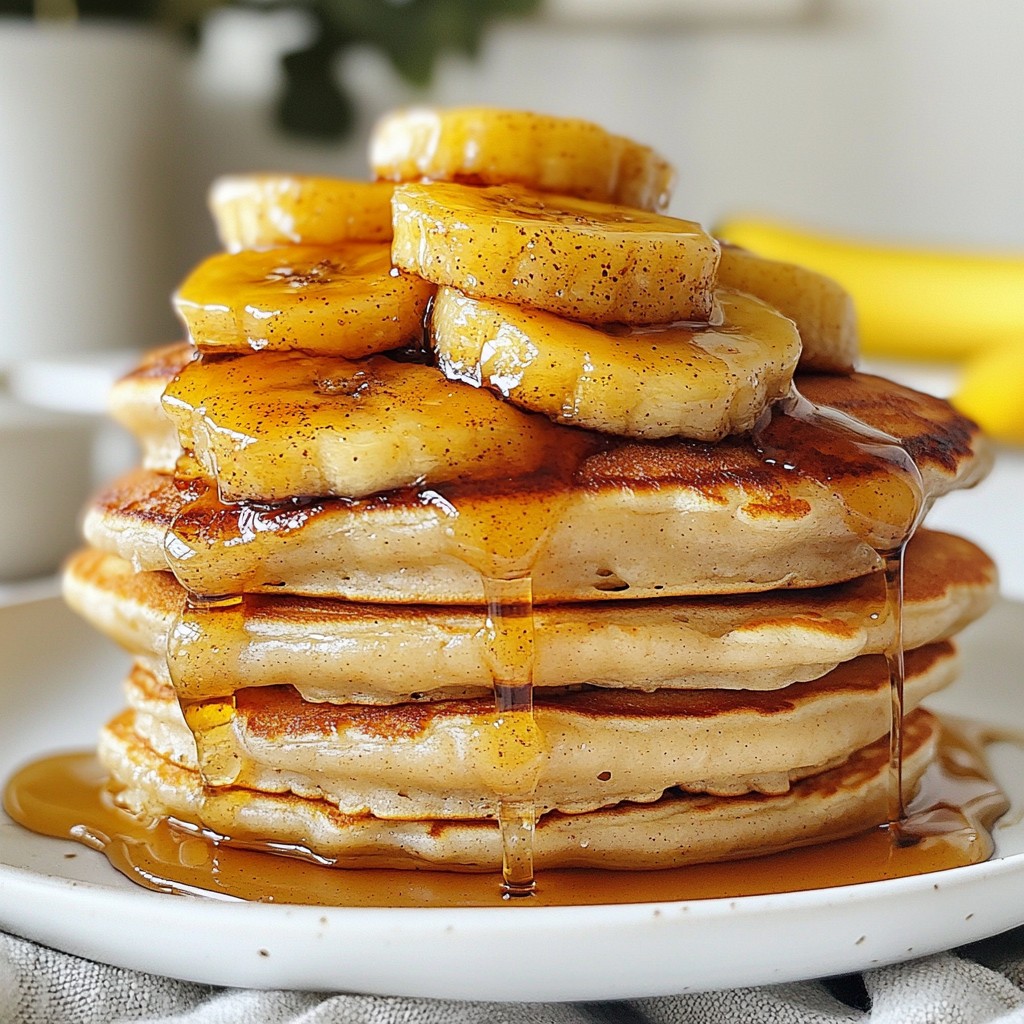 Caramelized Banana Pancakes Fluffy and Delightful Treat