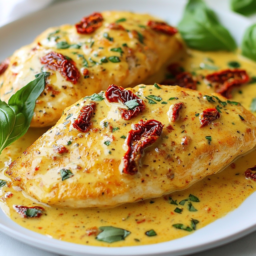 Creamy Sun-Dried Tomato Chicken Delicious Dinner Dish
