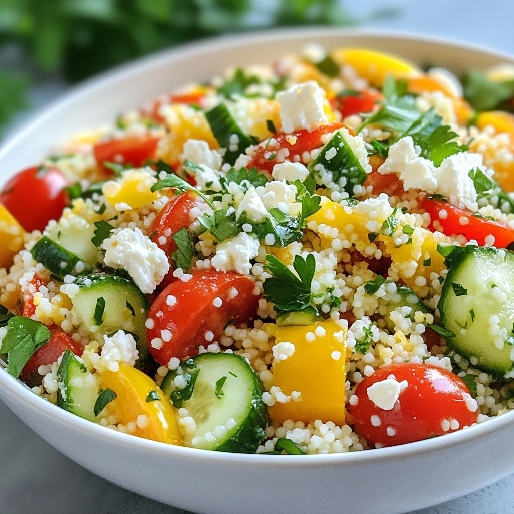 Lemon Herb Couscous Salad Fresh and Flavorful Recipe
