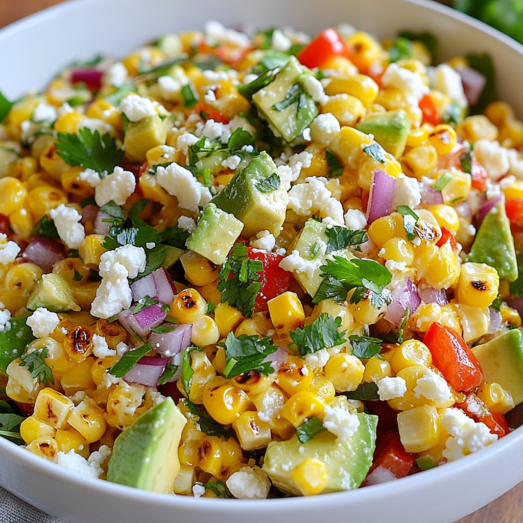Chile Lime Grilled Corn Salad Fresh and Tasty Delight
