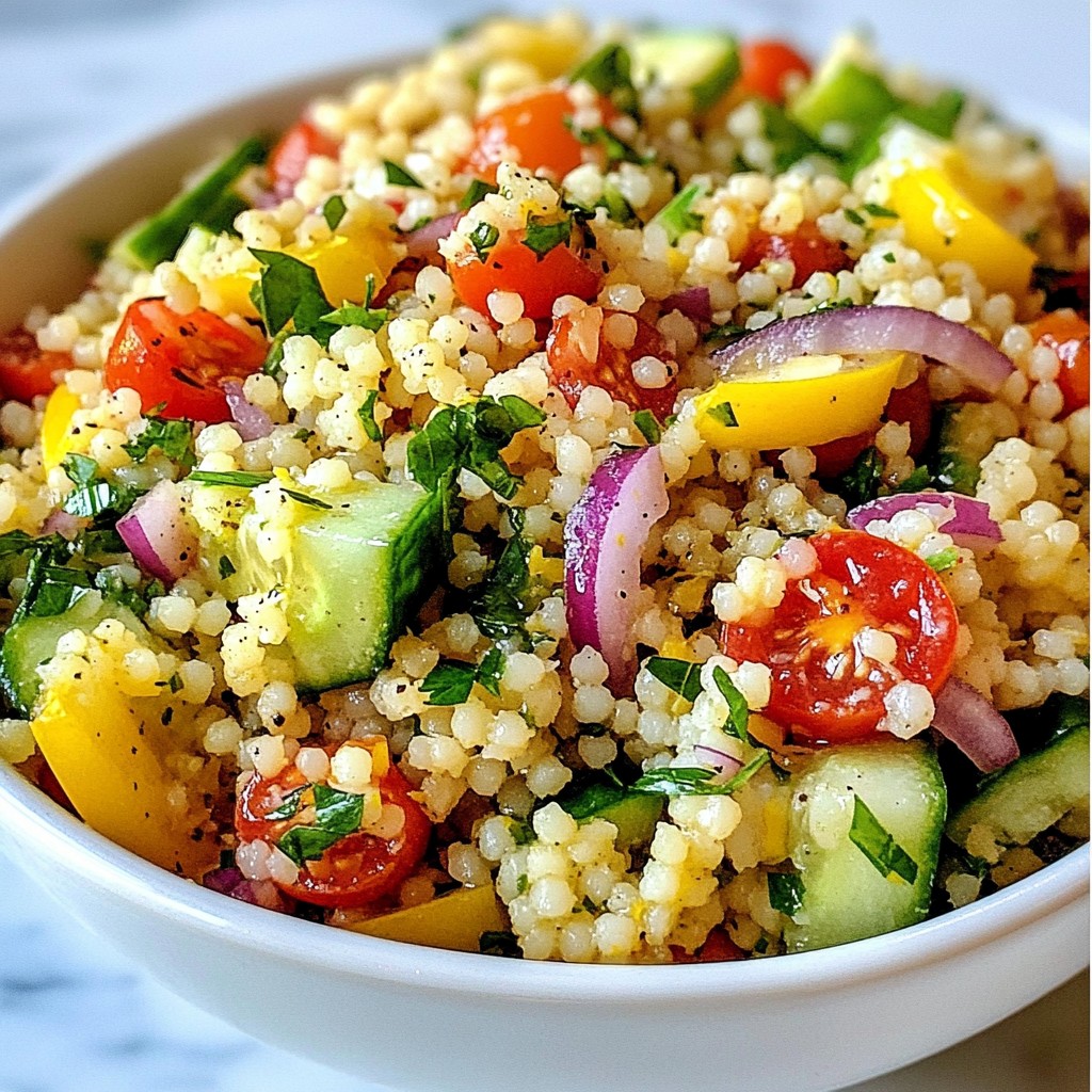 Lemon Herb Couscous Salad Fresh and Flavorful Recipe