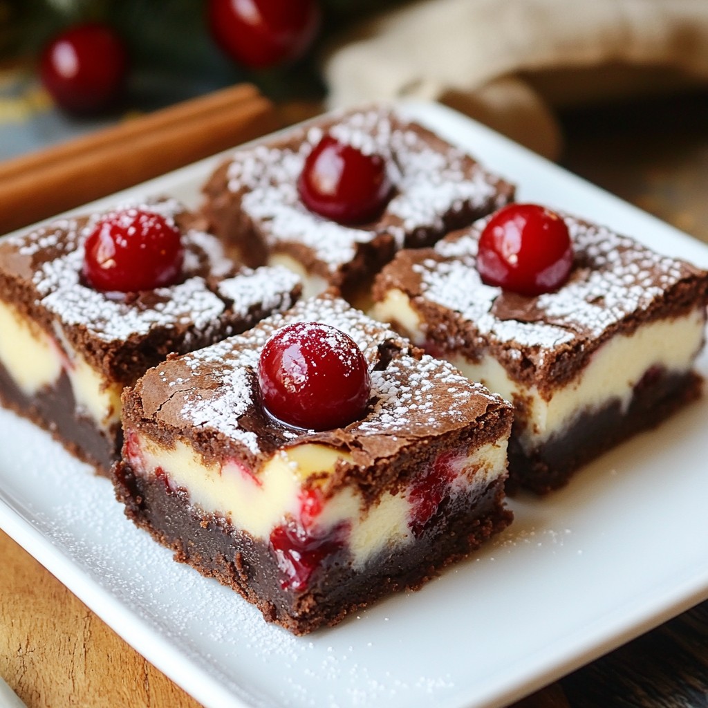 Cherry Chocolate Cheesecake Brownies Irresistible Treat