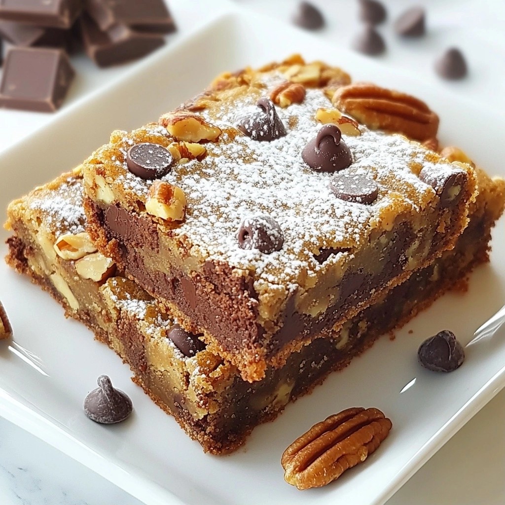 Decadent Homestyle Chocolate Chip Pecan Bars Recipe