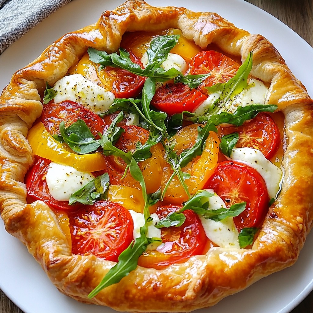 Rustic Tomato Basil Galette Flavorful and Easy Dish