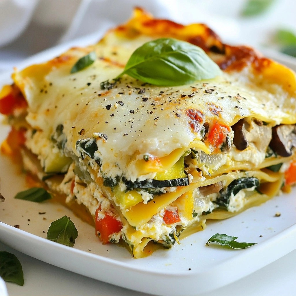 Cozy Homestyle Creamy Vegetable Lasagna Recipe