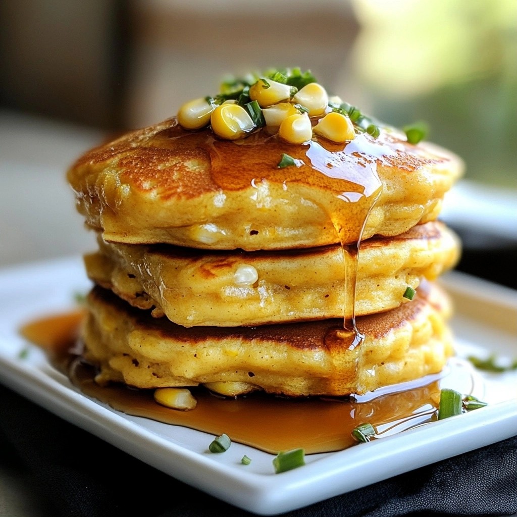 Fluffy Southern Sweet Corn Pancakes Easy Breakfast Delight