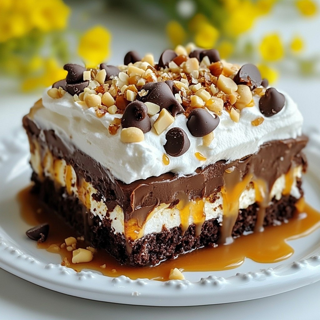 Chocolate Caramel Poke Cake Decadent Dessert Recipe