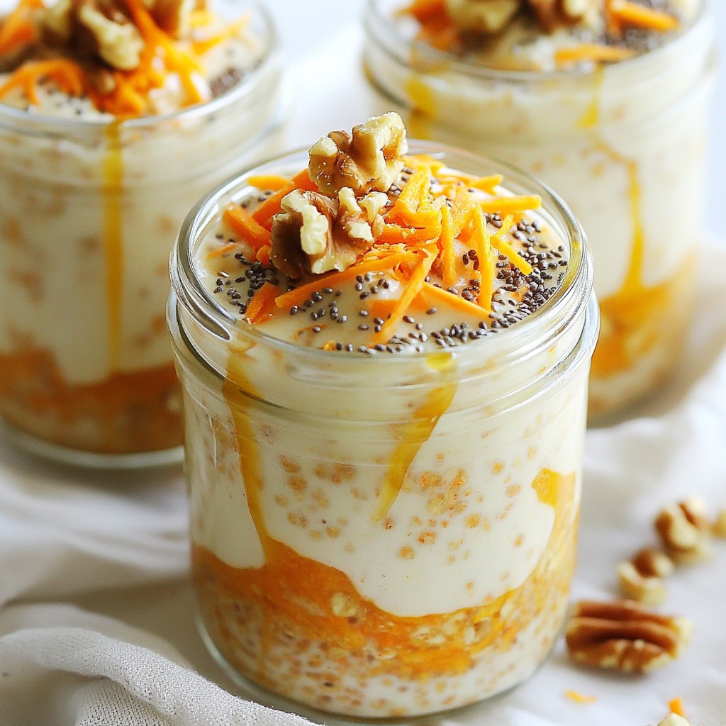 Carrot Cake Overnight Oats Tasty and Healthy Recipe